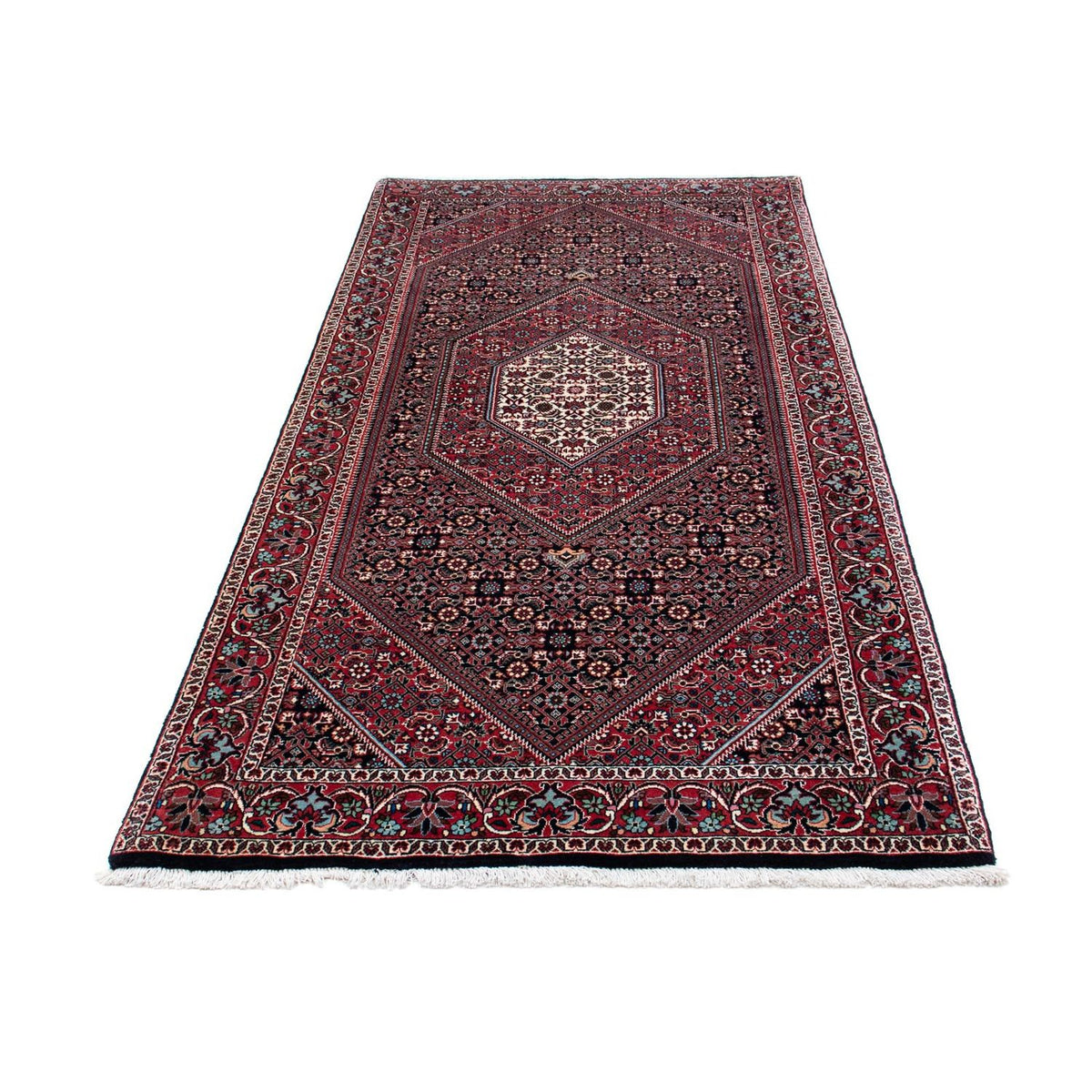 Loper Perzisch tapijt - Bijar - 209 x 98 cm - donkerblauw