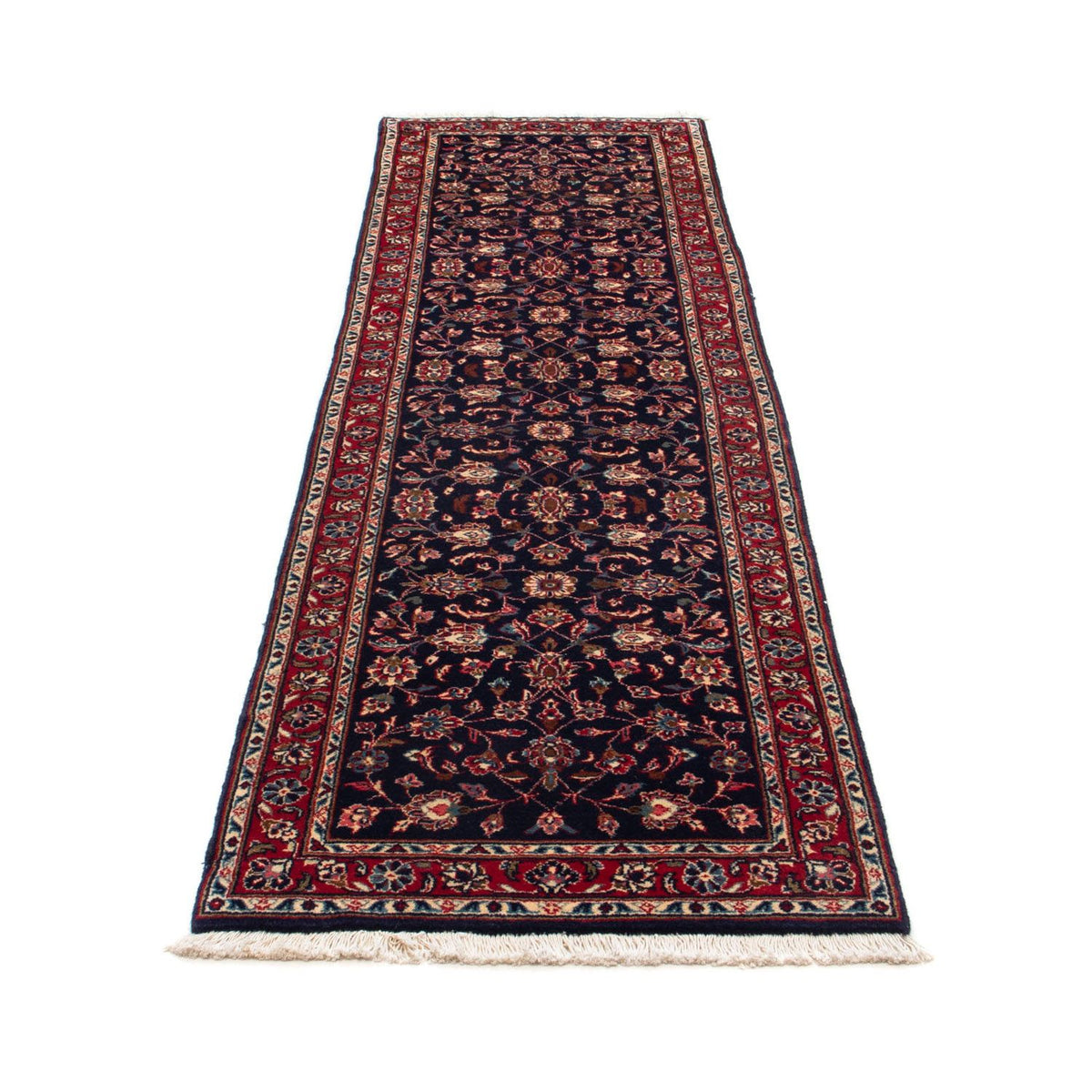 Loper Perzisch tapijt - Keshan - 266 x 68 cm - donkerblauw