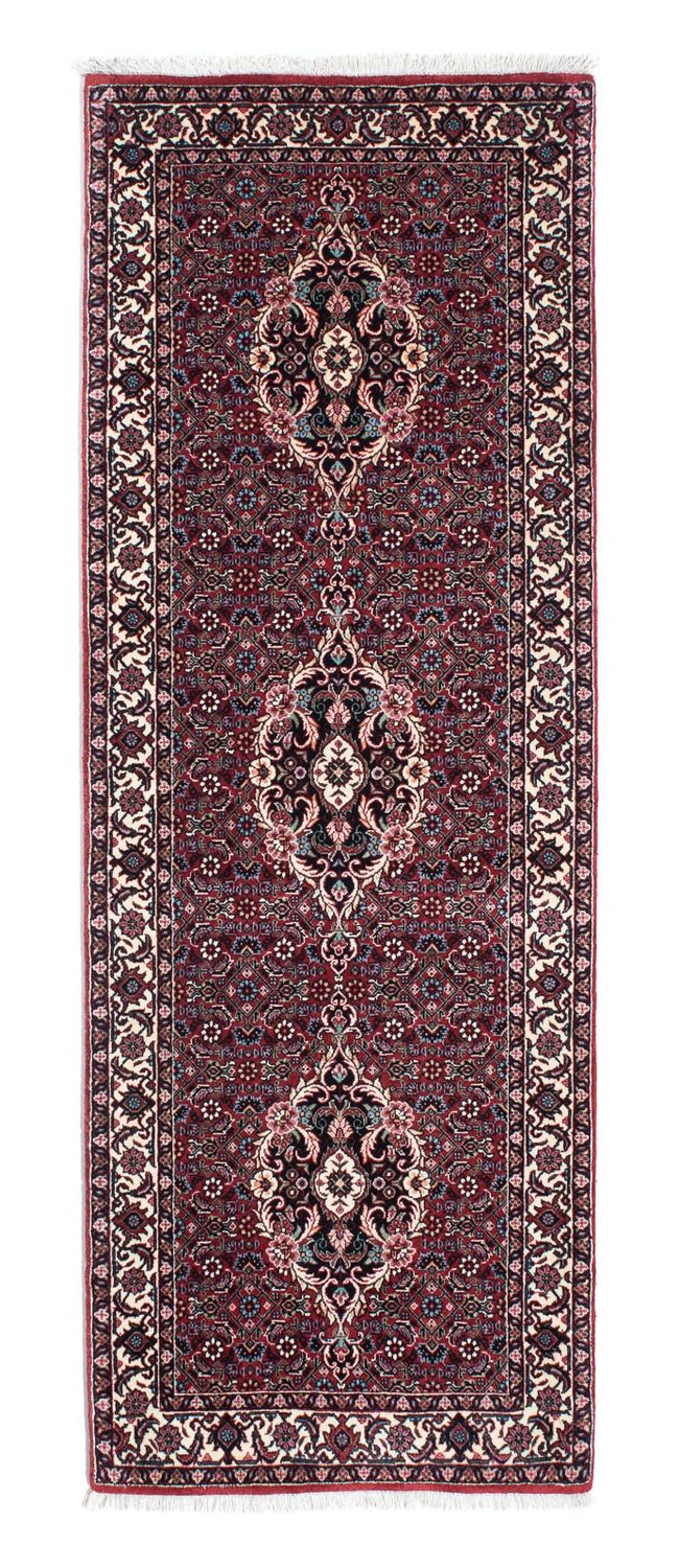 Loper Perzisch tapijt - Bijar - 200 x 73 cm - rood
