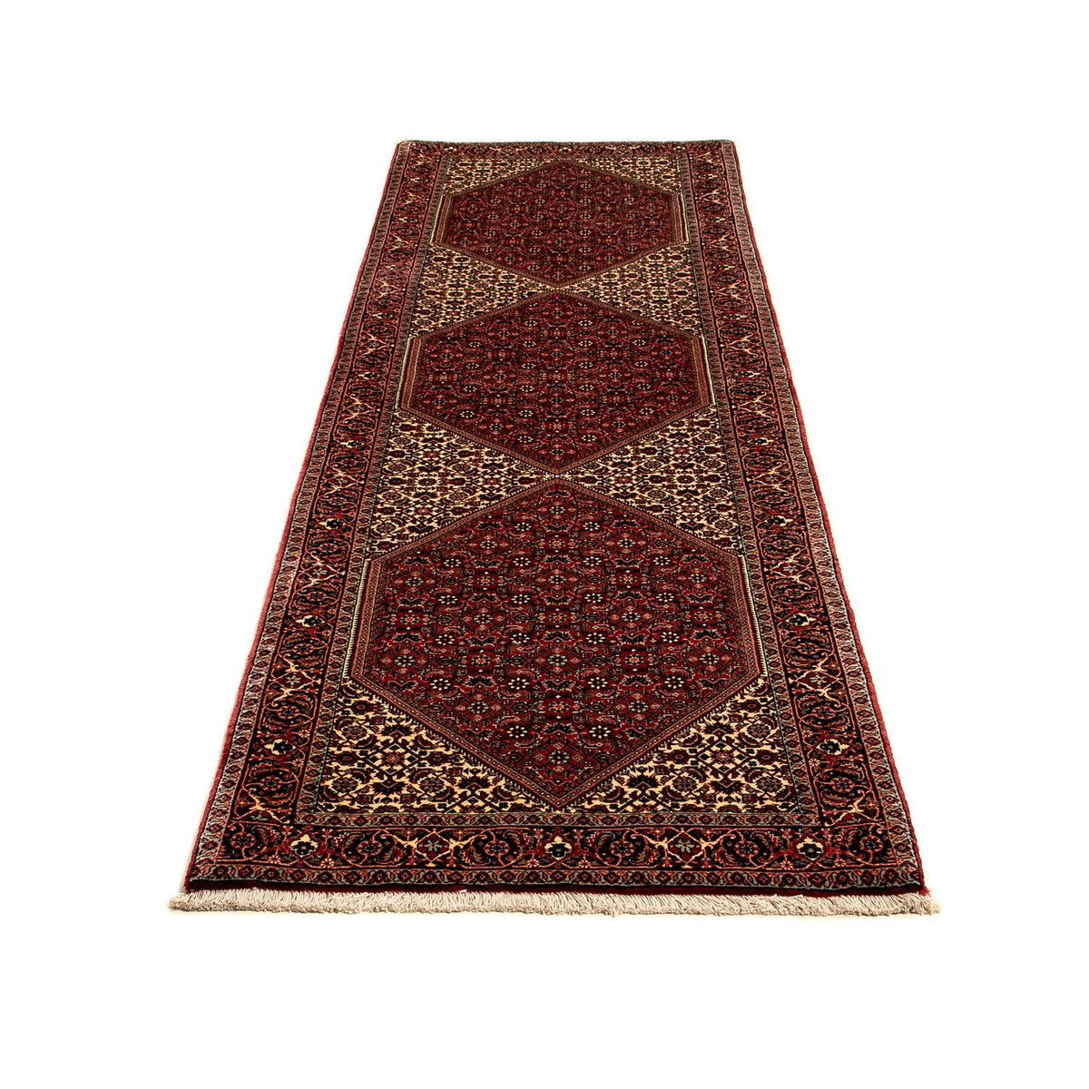 Loper Perzisch tapijt - Bijar - 281 x 80 cm - veelkleurig
