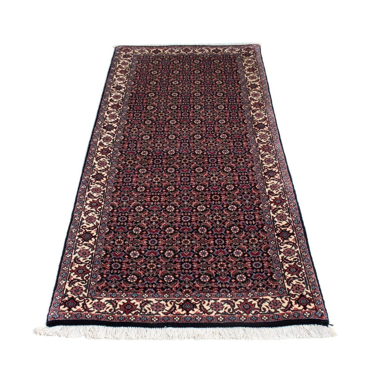Loper Perzisch tapijt - Bijar - 194 x 72 cm - donkerblauw