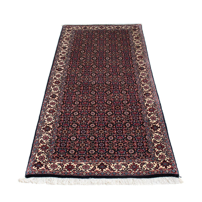 Loper Perzisch tapijt - Bijar - 194 x 72 cm - donkerblauw