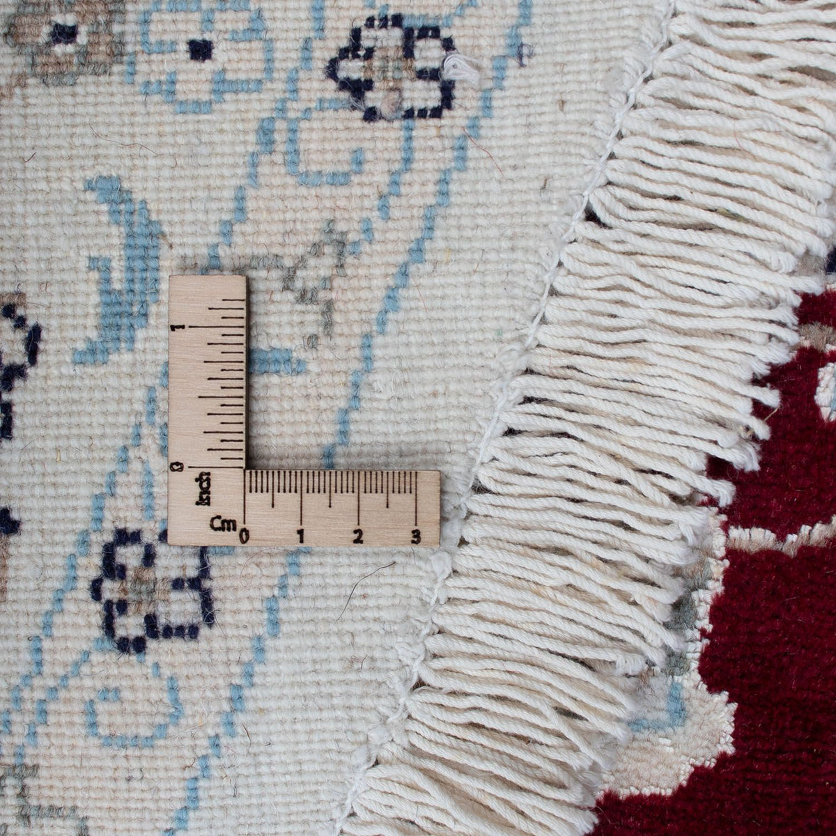 Perzisch tapijt - Nain rond  - 300 x 300 cm - donkerrood