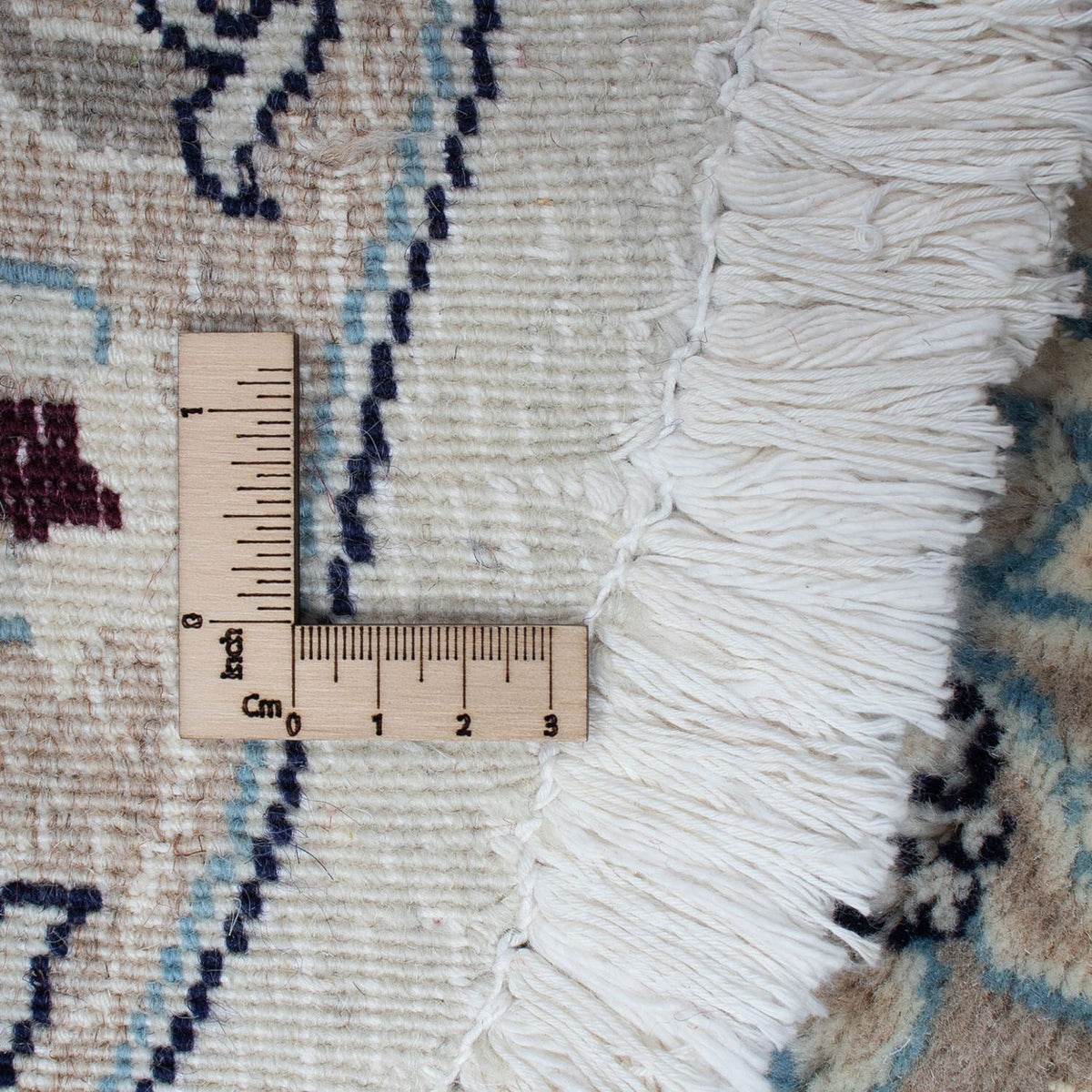 Perzisch tapijt - Nain rond  - 250 x 250 cm - donkerrood