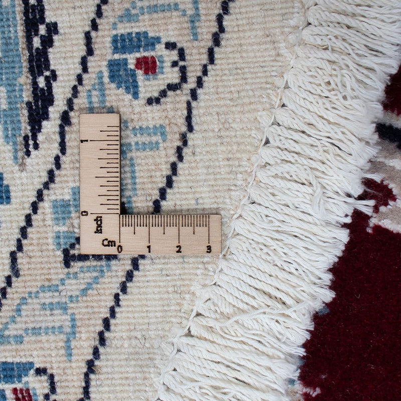 Perzisch tapijt - Nain rond  - 250 x 250 cm - donkerrood