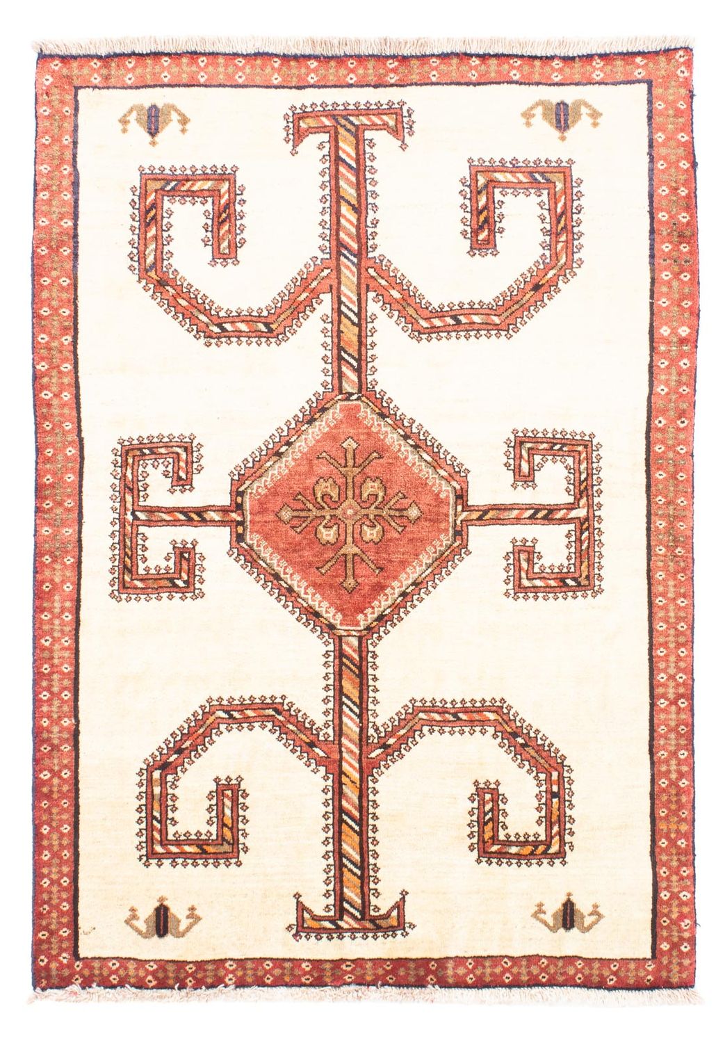 Perzisch Tapijt - Nomadisch - 152 x 110 cm - beige