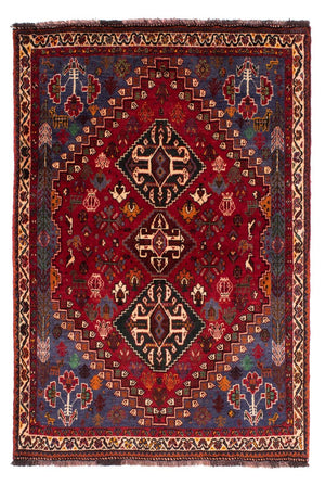 Perzisch Tapijt - Nomadisch - 163 x 111 cm - donkerrood