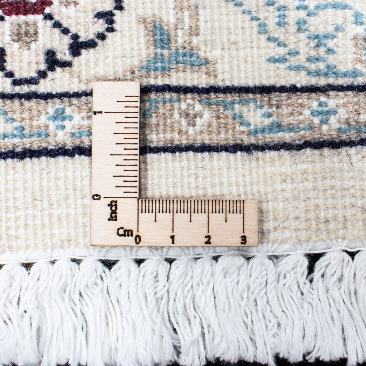 Loper Perzisch tapijt - Nain - 400 x 77 cm - donkerblauw