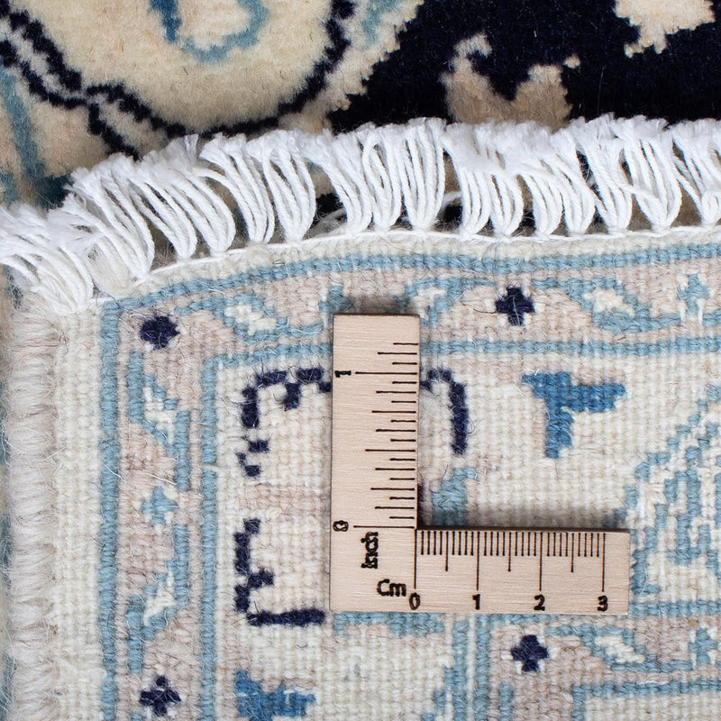 Perzisch tapijt - Nain - Koninklijk - 86 x 57 cm - donkerblauw