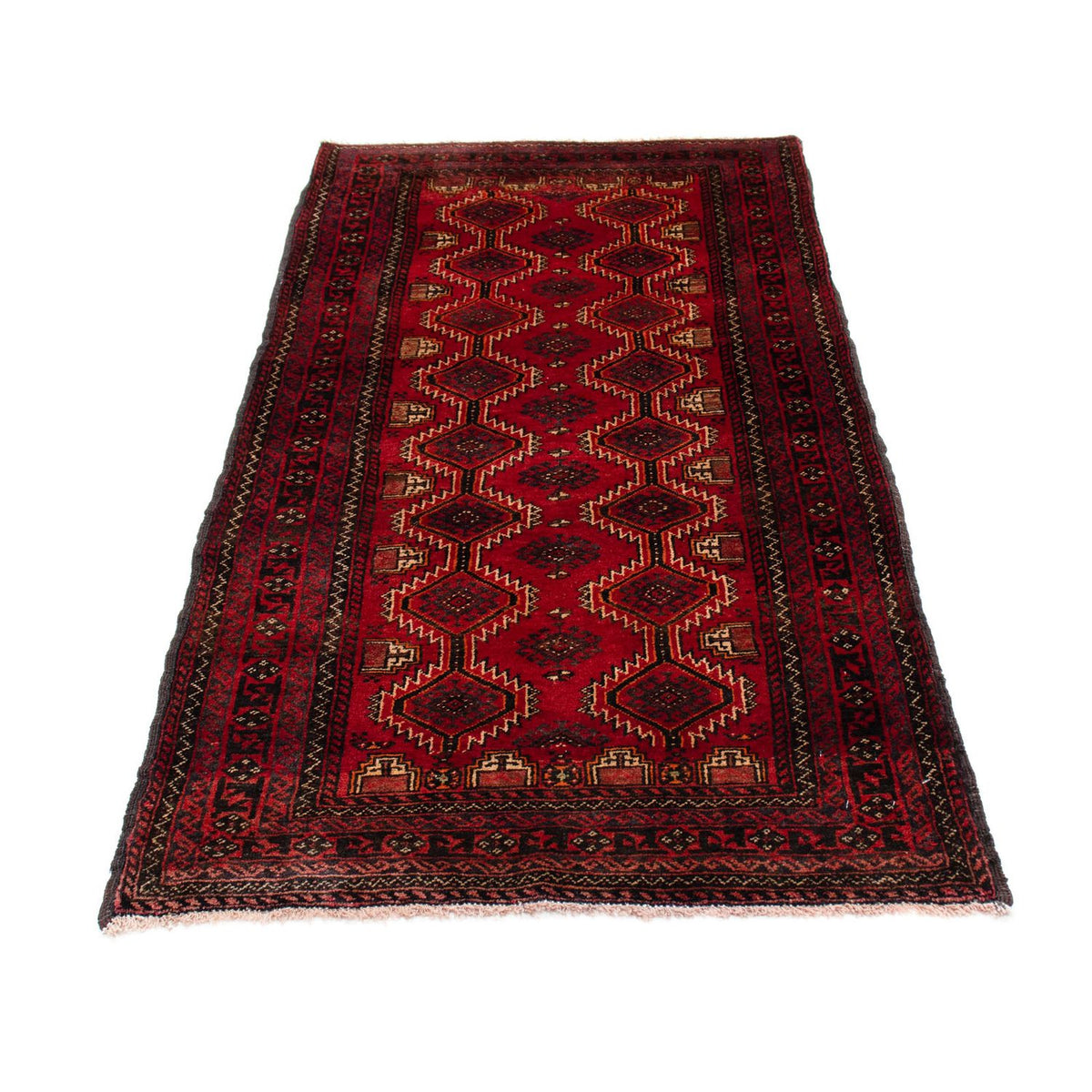 Loper Baluch tapijt - 164 x 80 cm - donkerrood