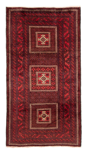 Loper Baluch tapijt - 202 x 108 cm - rood