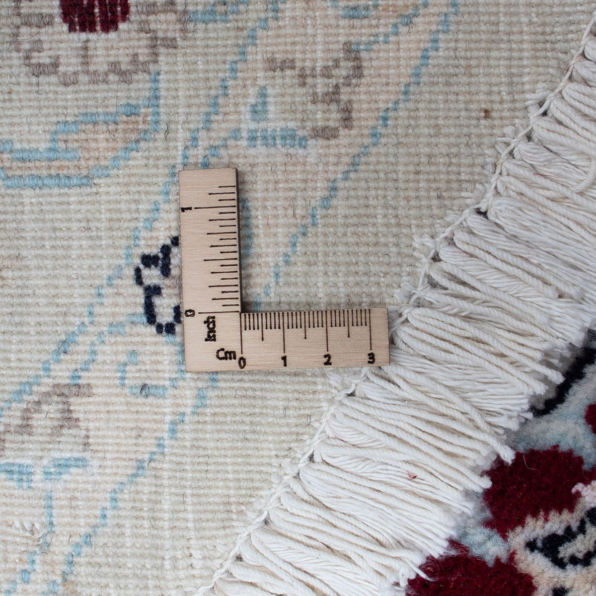 Perzisch tapijt - Nain rond  - 295 x 295 cm - donkerrood