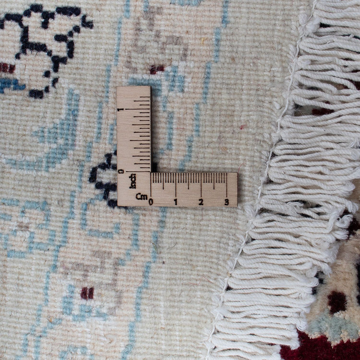 Perzisch tapijt - Nain rond  - 293 x 293 cm - donkerrood