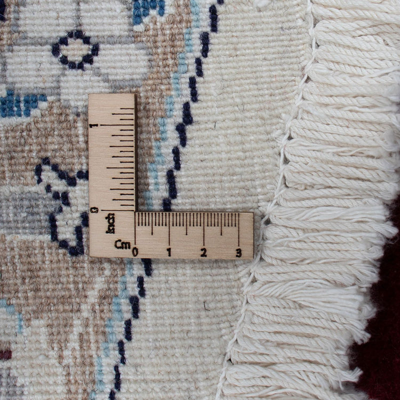 Perzisch tapijt - Nain rond  - 245 x 245 cm - donkerrood