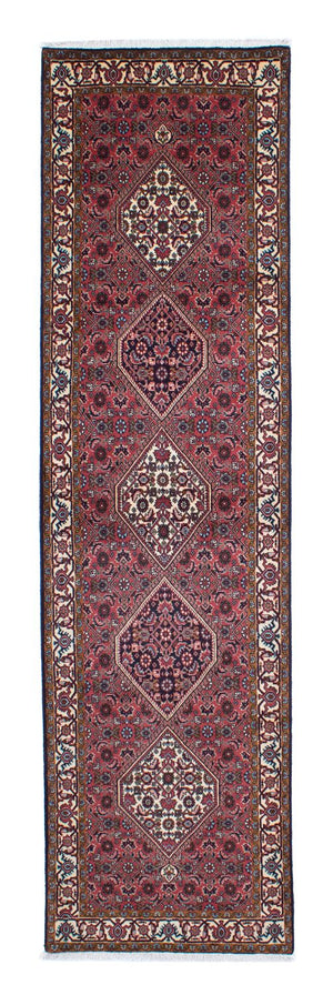 Loper Perzisch tapijt - Bijar - 308 x 81 cm - licht rood