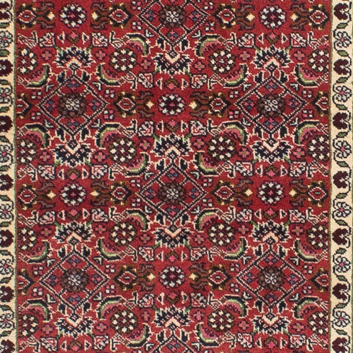 Loper Perzisch tapijt - Bijar - 249 x 73 cm - licht rood