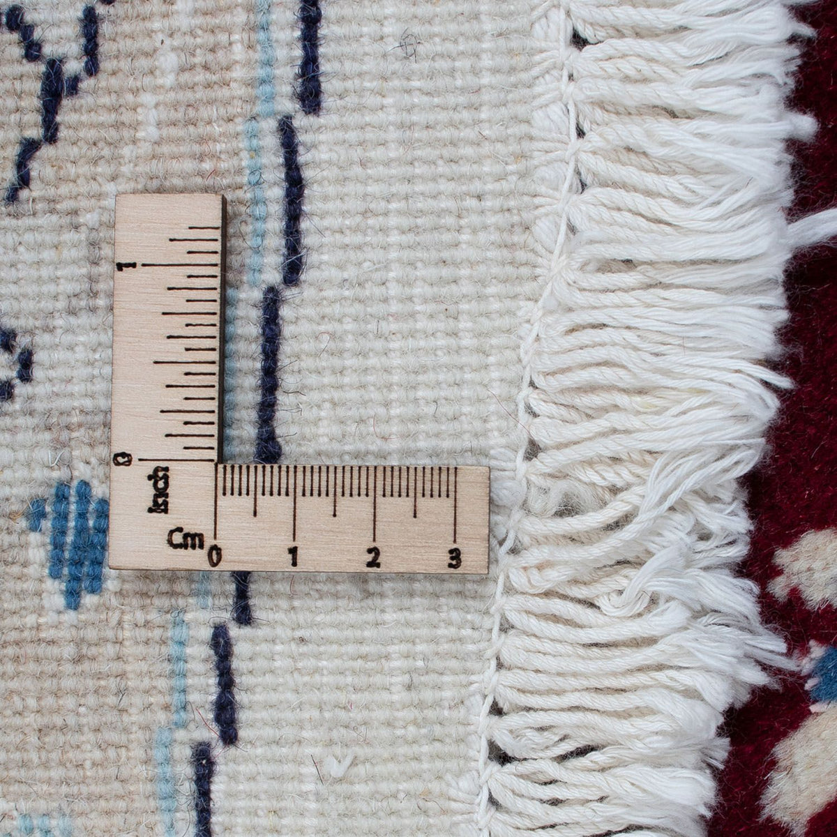 Perzisch tapijt - Nain rond  - 250 x 250 cm - donkerrood