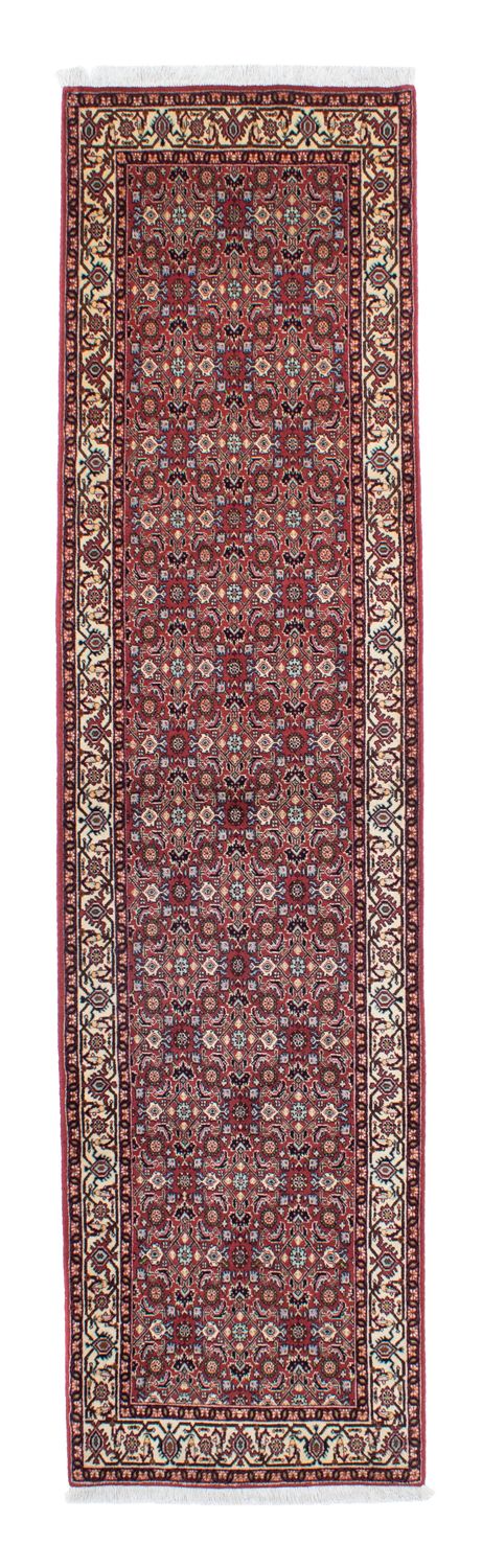 Loper Perzisch tapijt - Bijar - 293 x 73 cm - licht rood