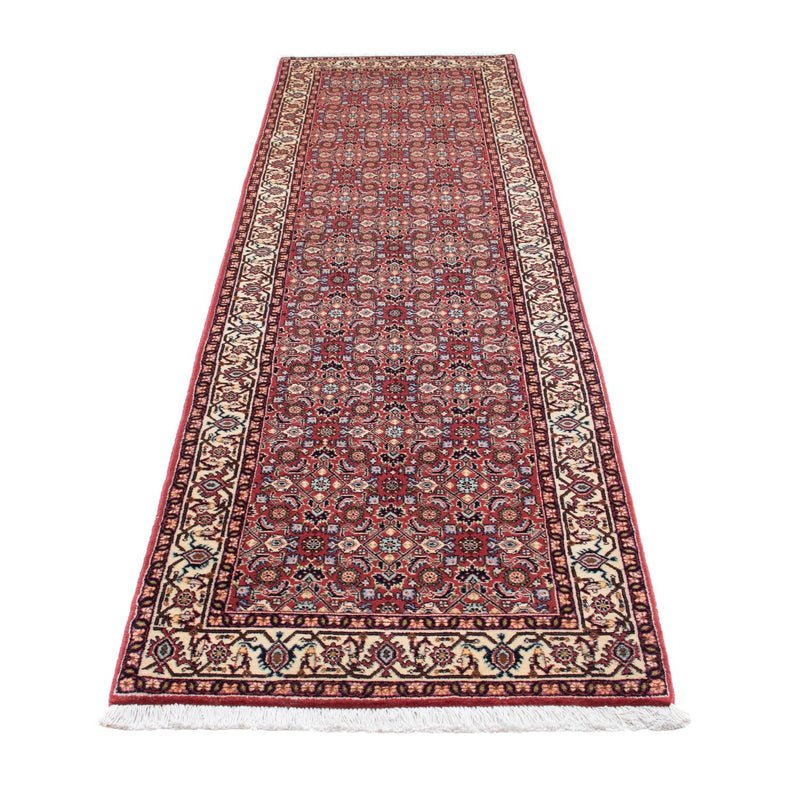 Loper Perzisch tapijt - Bijar - 293 x 73 cm - licht rood