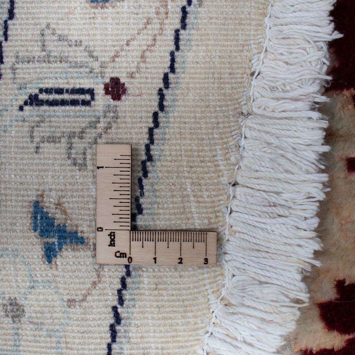 Perzisch tapijt - Nain rond  - 280 x 280 cm - donkerrood