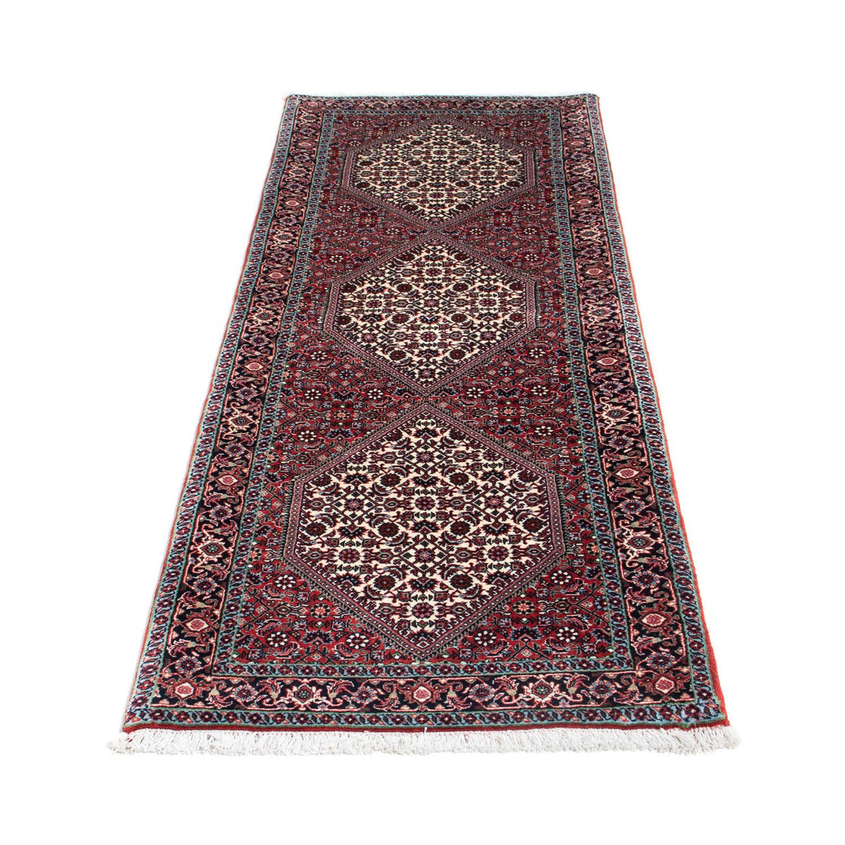 Loper Perzisch tapijt - Bijar - 212 x 73 cm - rood