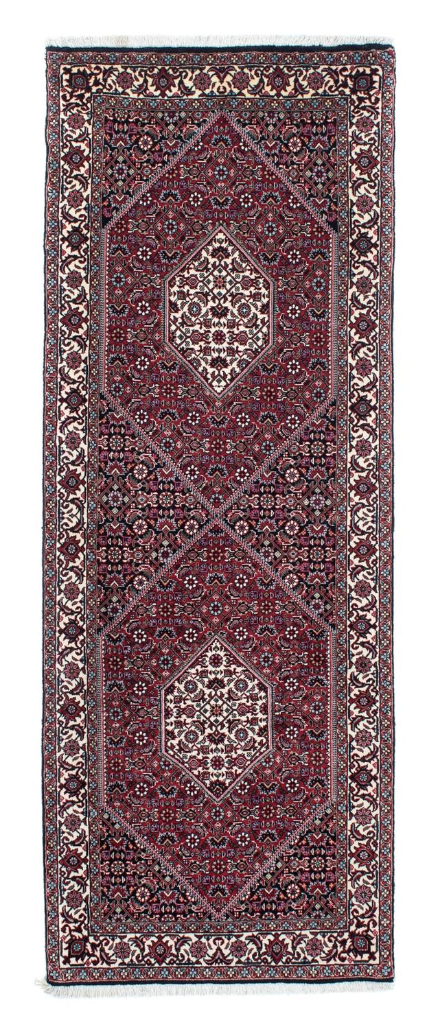 Loper Perzisch tapijt - Bijar - 208 x 75 cm - donkerblauw
