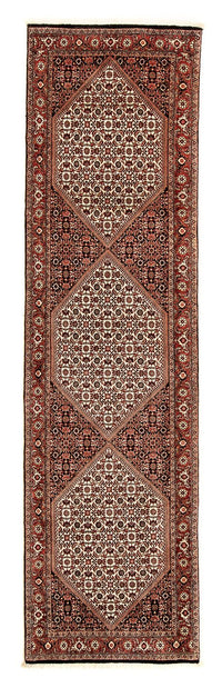 Loper Perzisch tapijt - Bijar - 308 x 83 cm - veelkleurig
