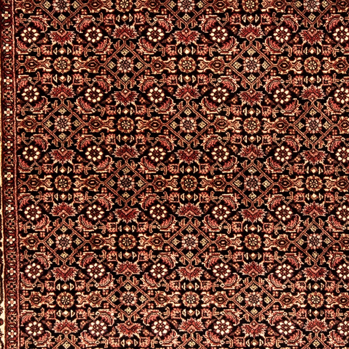 Loper Perzisch tapijt - Bijar - 297 x 83 cm - veelkleurig