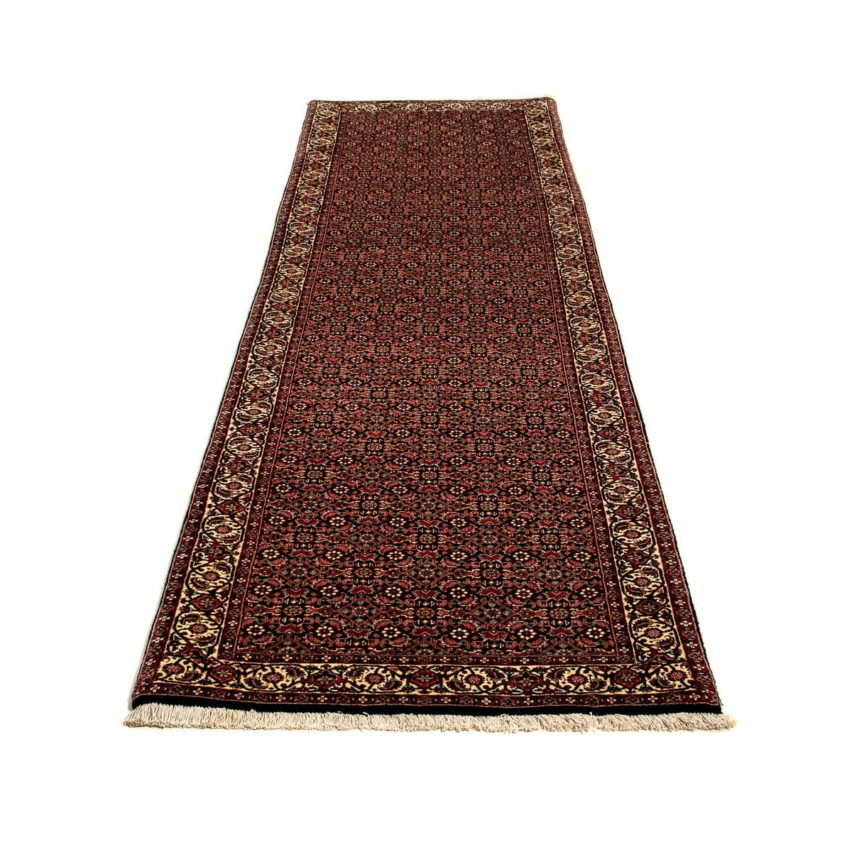Loper Perzisch tapijt - Bijar - 297 x 83 cm - veelkleurig