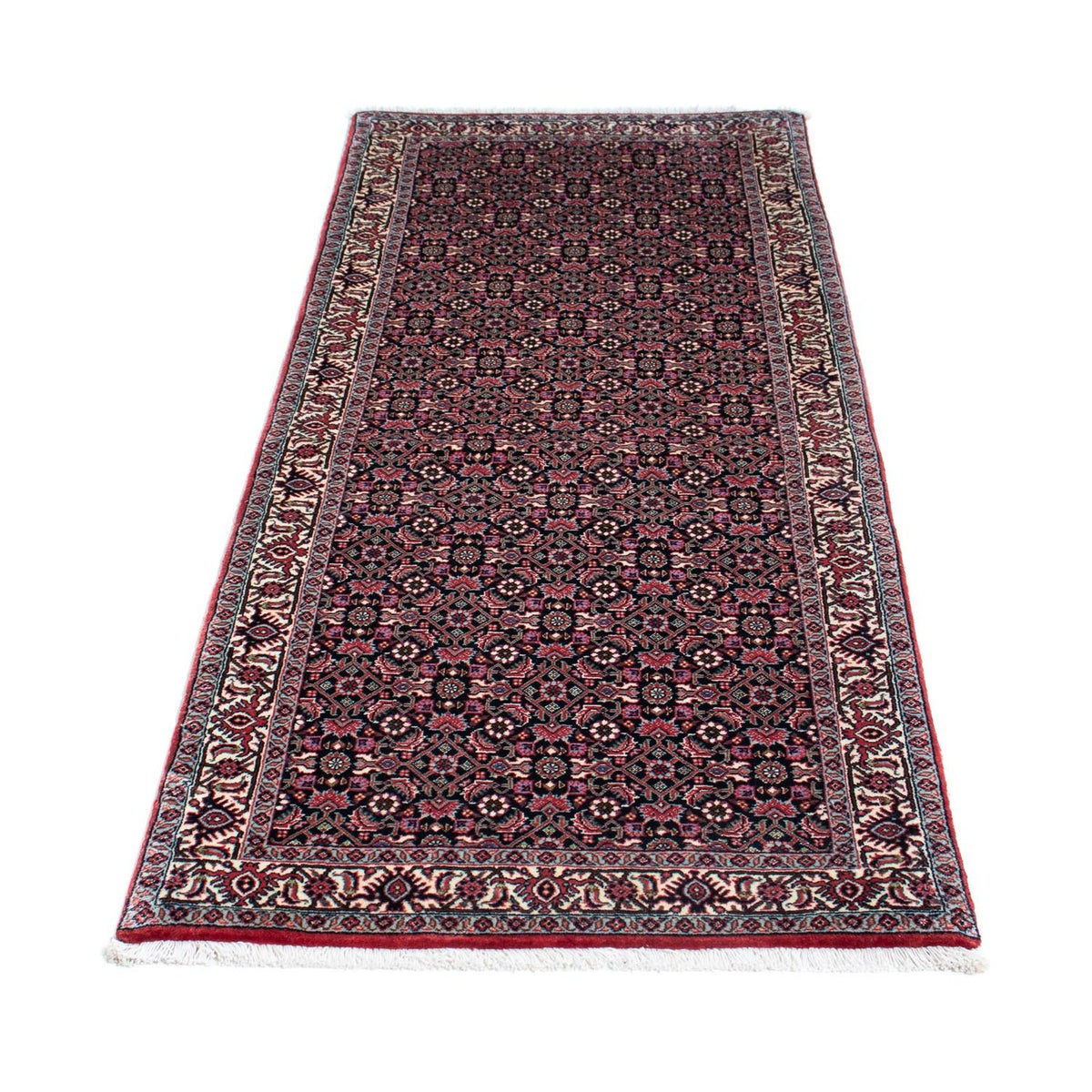Loper Perzisch tapijt - Bijar - 200 x 74 cm - donkerblauw