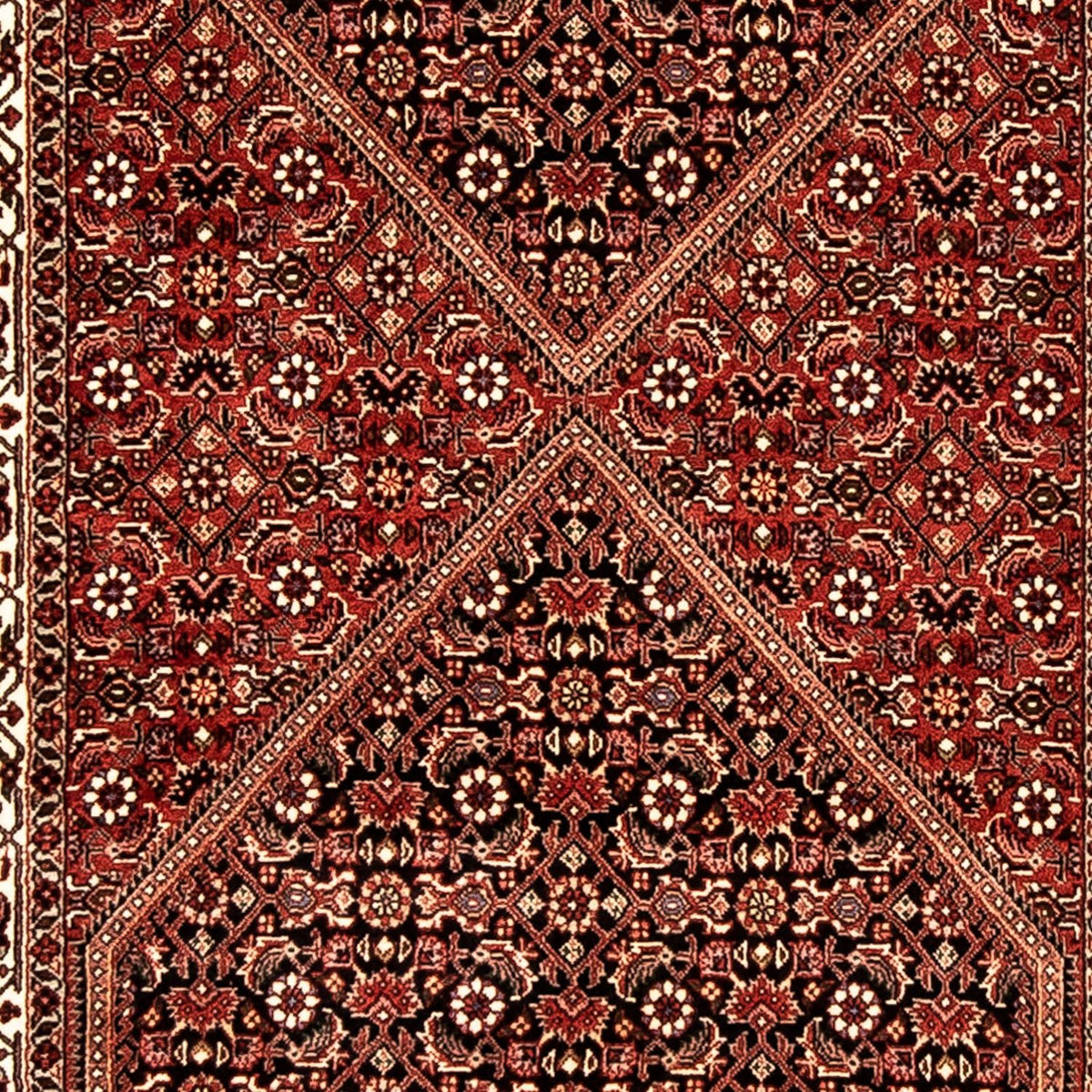 Loper Perzisch tapijt - Bijar - 313 x 81 cm - veelkleurig