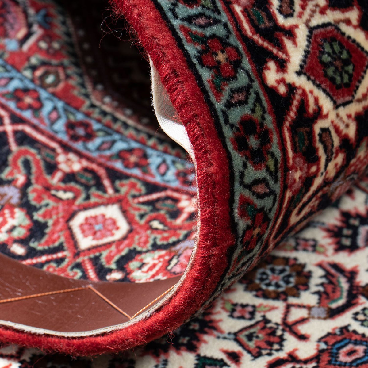 Loper Perzisch tapijt - Bijar - 305 x 84 cm - beige