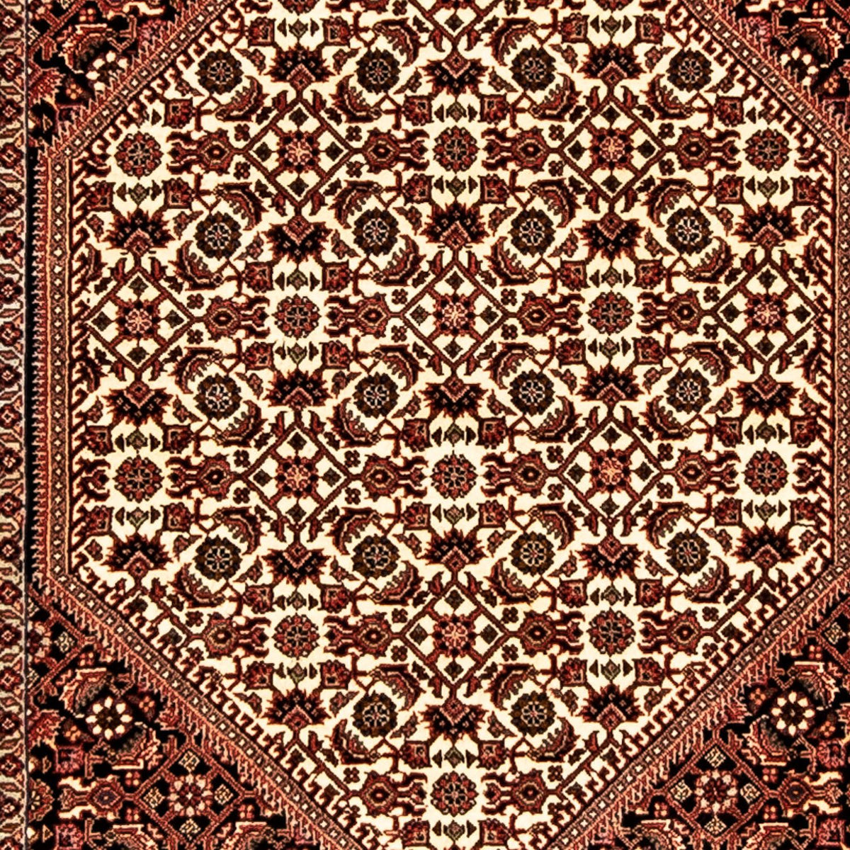 Loper Perzisch tapijt - Bijar - 283 x 80 cm - veelkleurig