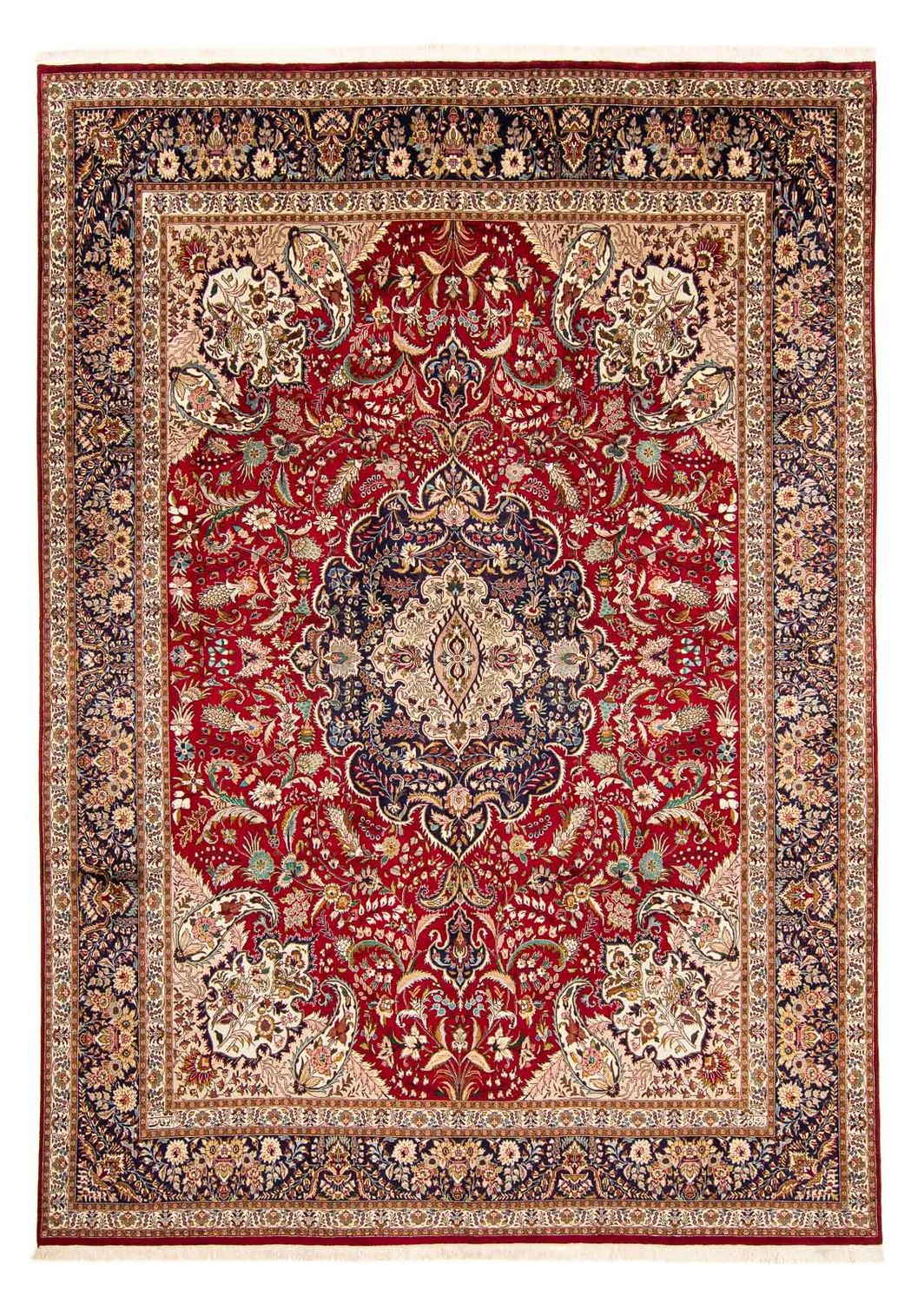 Perzisch tapijt - Tabriz - Royal - 400 x 297 cm - donkerrood