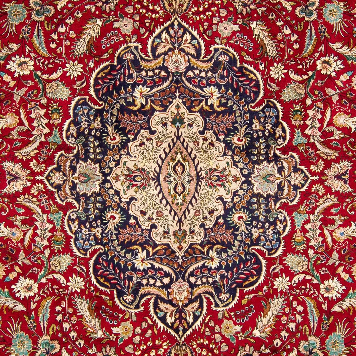 Perzisch tapijt - Tabriz - Royal - 400 x 297 cm - donkerrood