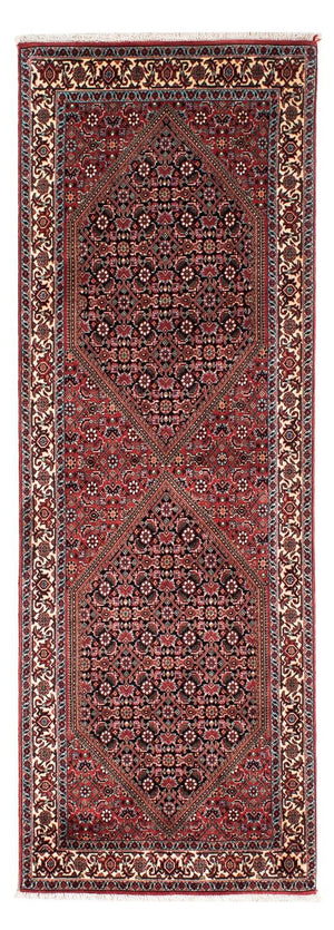 Loper Perzisch tapijt - Bijar - 211 x 71 cm - donkerrood