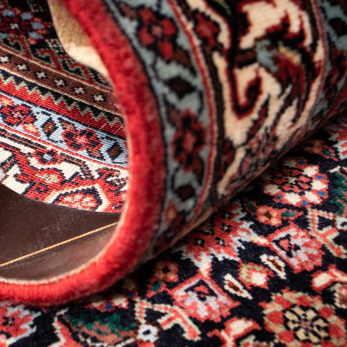 Loper Perzisch tapijt - Bijar - 211 x 71 cm - donkerrood