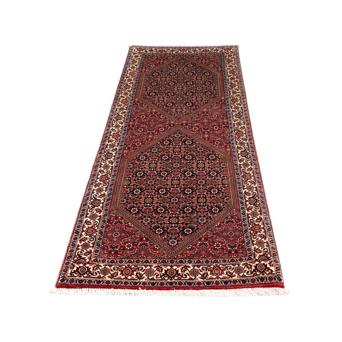Loper Perzisch tapijt - Bijar - 211 x 71 cm - donkerrood