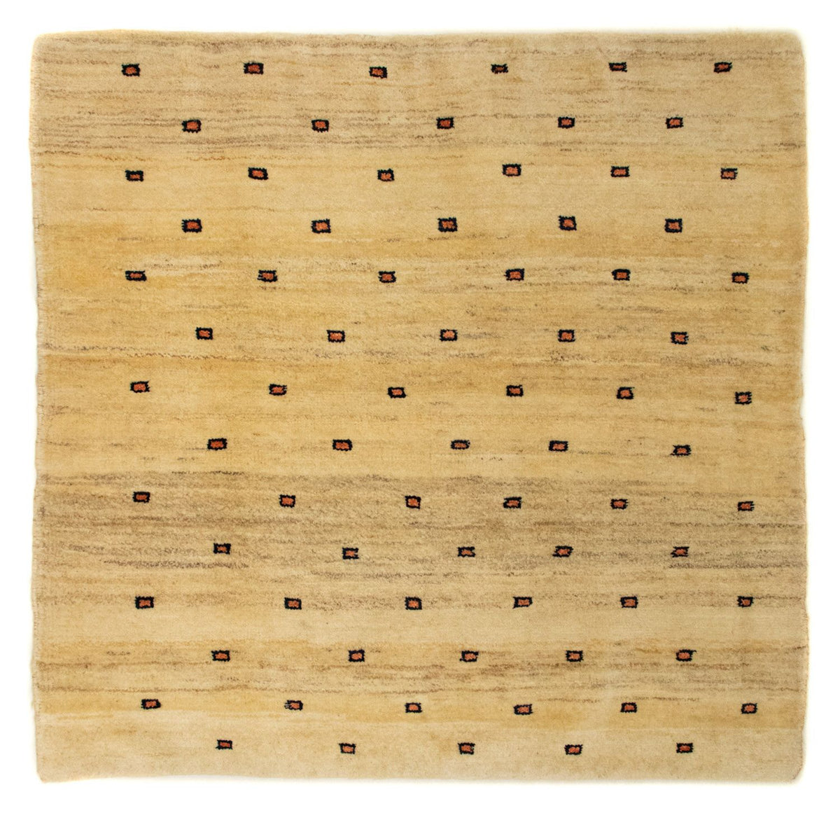Gabbeh tapijt - Perzisch vierkant  - 102 x 100 cm - beige