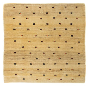 Gabbeh tapijt - Perzisch vierkant  - 102 x 100 cm - beige