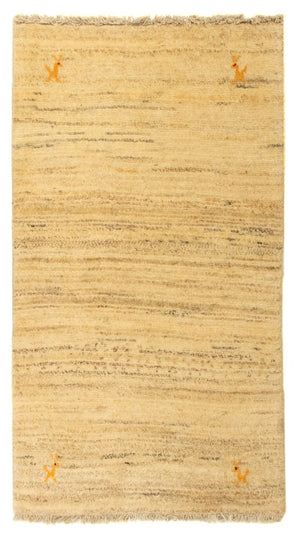 Gabbeh tapijt - Perzisch - 124 x 68 cm - beige