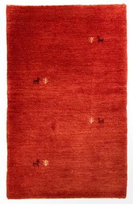 Gabbeh tapijt - Perzisch - 147 x 76 cm - rood