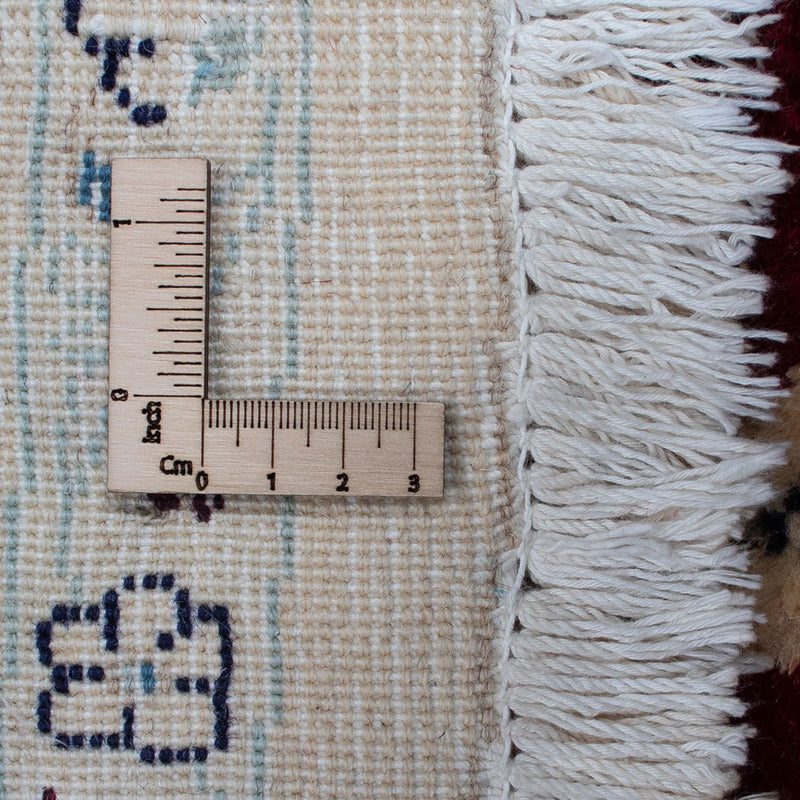 Perzisch tapijt - Nain rond  - 242 x 242 cm - donkerrood