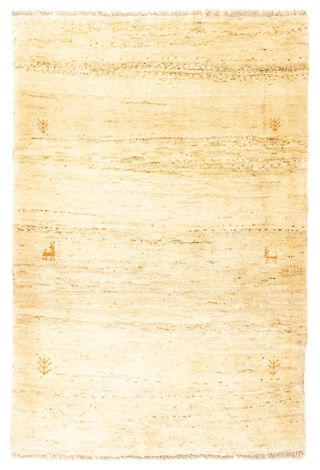 Gabbeh tapijt - Perzisch - 130 x 87 cm - beige