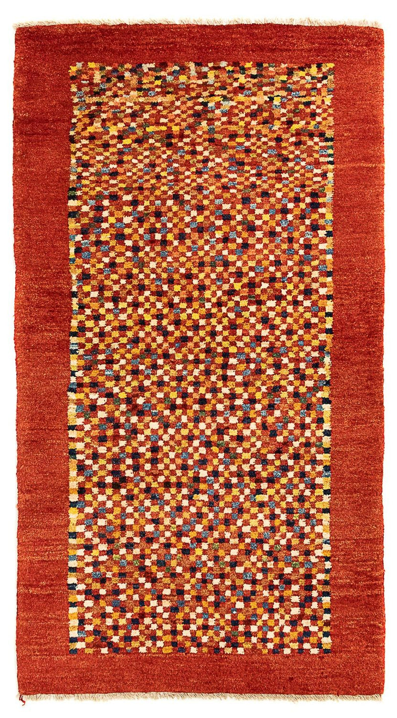 Gabbeh tapijt - Perzisch - 135 x 72 cm - donkerrood