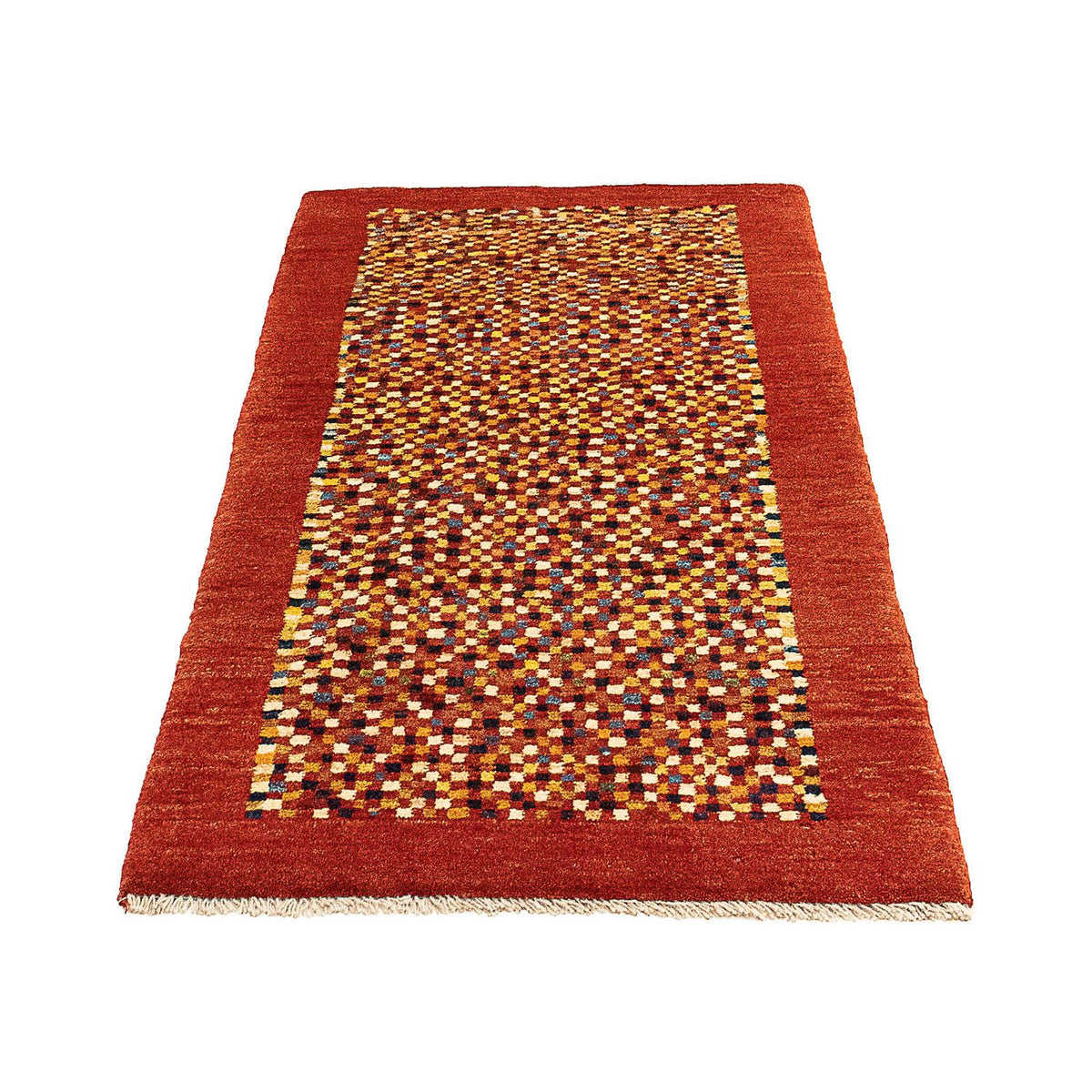 Gabbeh tapijt - Perzisch - 135 x 72 cm - donkerrood