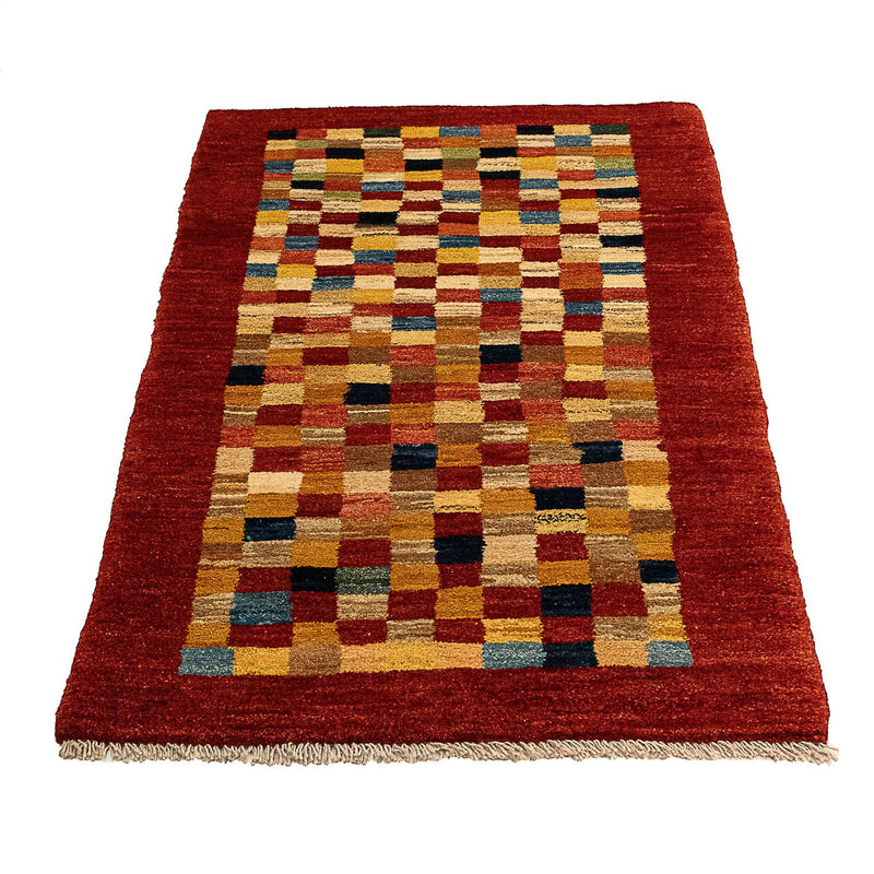 Gabbeh tapijt - Perzisch - 139 x 72 cm - donkerrood