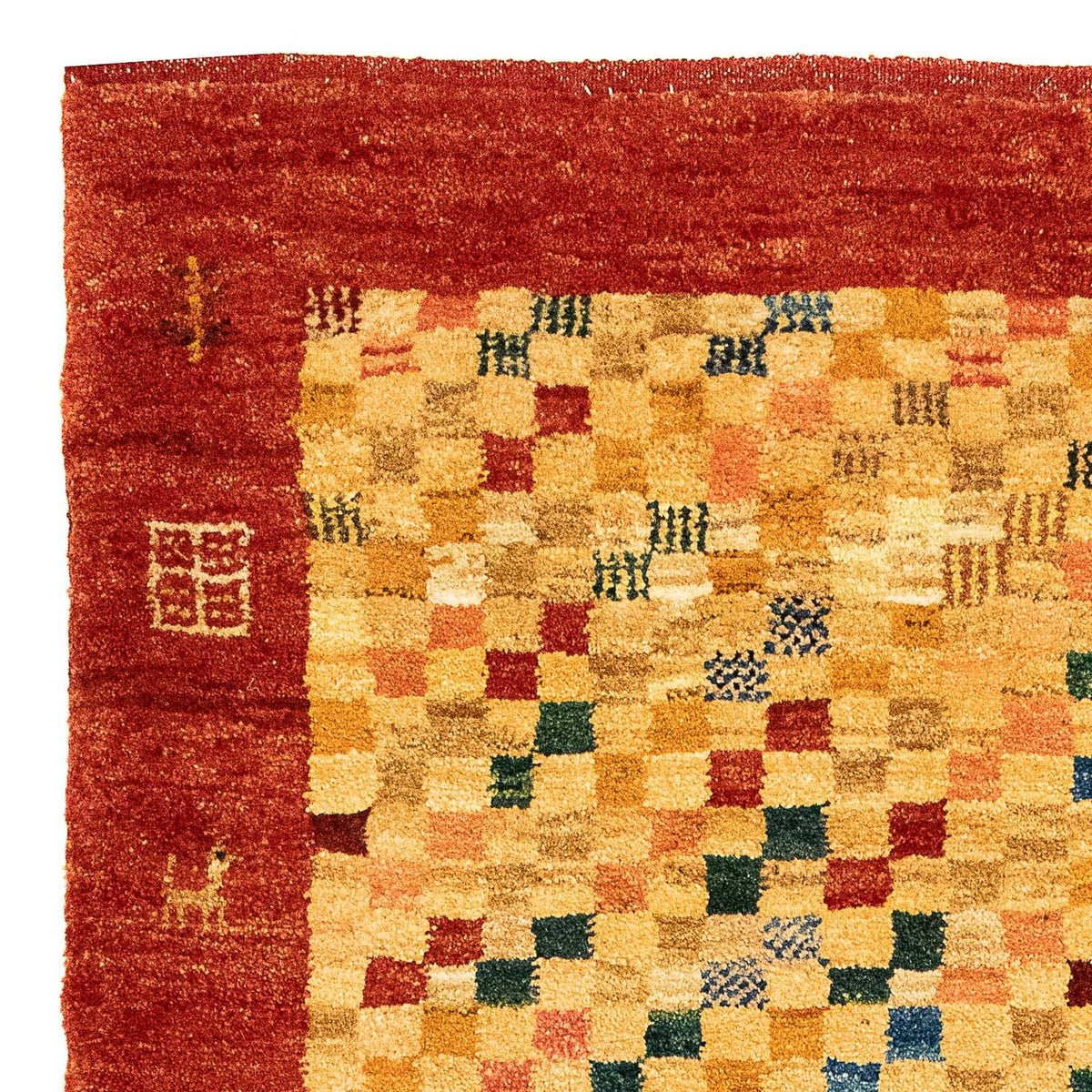 Gabbeh tapijt - Perzisch - 139 x 78 cm - beige