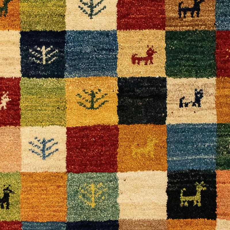 Gabbeh tapijt - Perzisch - 136 x 72 cm - donkerrood