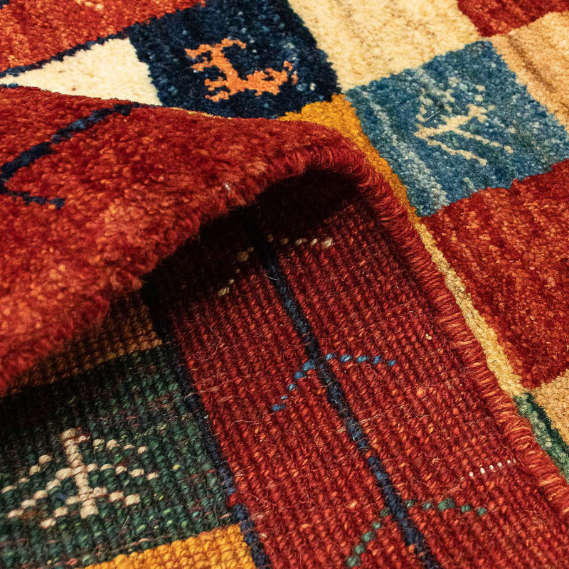 Gabbeh tapijt - Perzisch - 136 x 72 cm - donkerrood